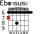 Ebm7sus2 для гитары - вариант 3
