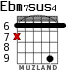 Ebm7sus4 для гитары - вариант 2