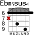 Ebm7sus4 для гитары - вариант 3