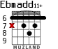 Ebmadd11+ для гитары - вариант 1