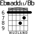 Ebmadd11/Bb для гитары - вариант 2
