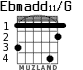 Ebmadd11/G для гитары - вариант 2