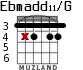 Ebmadd11/G для гитары