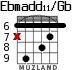 Ebmadd11/Gb для гитары - вариант 3