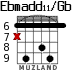 Ebmadd11/Gb для гитары - вариант 4
