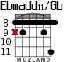 Ebmadd11/Gb для гитары - вариант 5