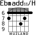 Ebmadd11/H для гитары - вариант 2