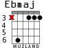 Ebmaj для гитары - вариант 2