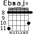 Ebmaj9 для гитары - вариант 2