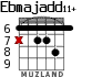 Ebmajadd11+ для гитары - вариант 1
