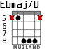 Ebmaj/D для гитары - вариант 5