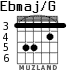 Ebmaj/G для гитары - вариант 3