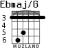 Ebmaj/G для гитары - вариант 4
