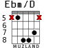 Ebm/D для гитары - вариант 2