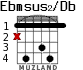 Ebmsus2/Db для гитары - вариант 2