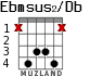 Ebmsus2/Db для гитары - вариант 3