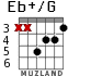 Eb+/G для гитары - вариант 3