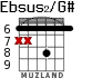Ebsus2/G# для гитары - вариант 1