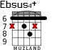 Ebsus4+ для гитары - вариант 2