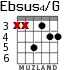 Ebsus4/G для гитары - вариант 3