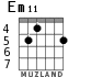 Em11 для гитары - вариант 4
