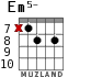 Em5- для гитары - вариант 7
