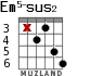 Em5-sus2 для гитары - вариант 3