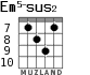 Em5-sus2 для гитары - вариант 6