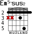 Em5-sus2 для гитары - вариант 1