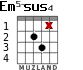Em5-sus4 для гитары - вариант 3