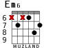 Em6 для гитары - вариант 9