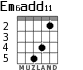 Em6add11 для гитары - вариант 2