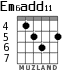 Em6add11 для гитары - вариант 5