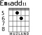 Em6add11 для гитары - вариант 6