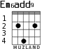 Em6add9 для гитары - вариант 2