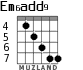 Em6add9 для гитары - вариант 4