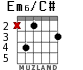 Em6/C# для гитары - вариант 2