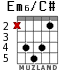 Em6/C# для гитары - вариант 3
