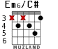 Em6/C# для гитары - вариант 5