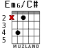 Em6/C# для гитары