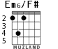Em6/F# для гитары - вариант 2
