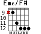 Em6/F# для гитары - вариант 6