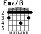 Em6/G для гитары - вариант 2
