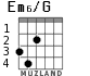 Em6/G для гитары - вариант 3