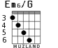 Em6/G для гитары - вариант 4