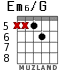 Em6/G для гитары - вариант 5