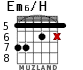 Em6/H для гитары - вариант 4