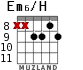 Em6/H для гитары - вариант 5