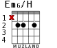 Em6/H для гитары
