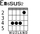 Em6sus2 для гитары - вариант 3